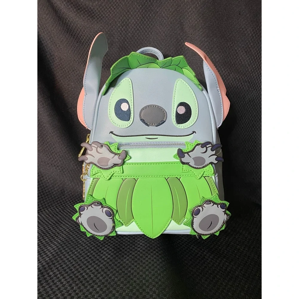 Disney Loungefly Stitch Luau Cosplay Mini Backpack Blue WDBK1488 New
